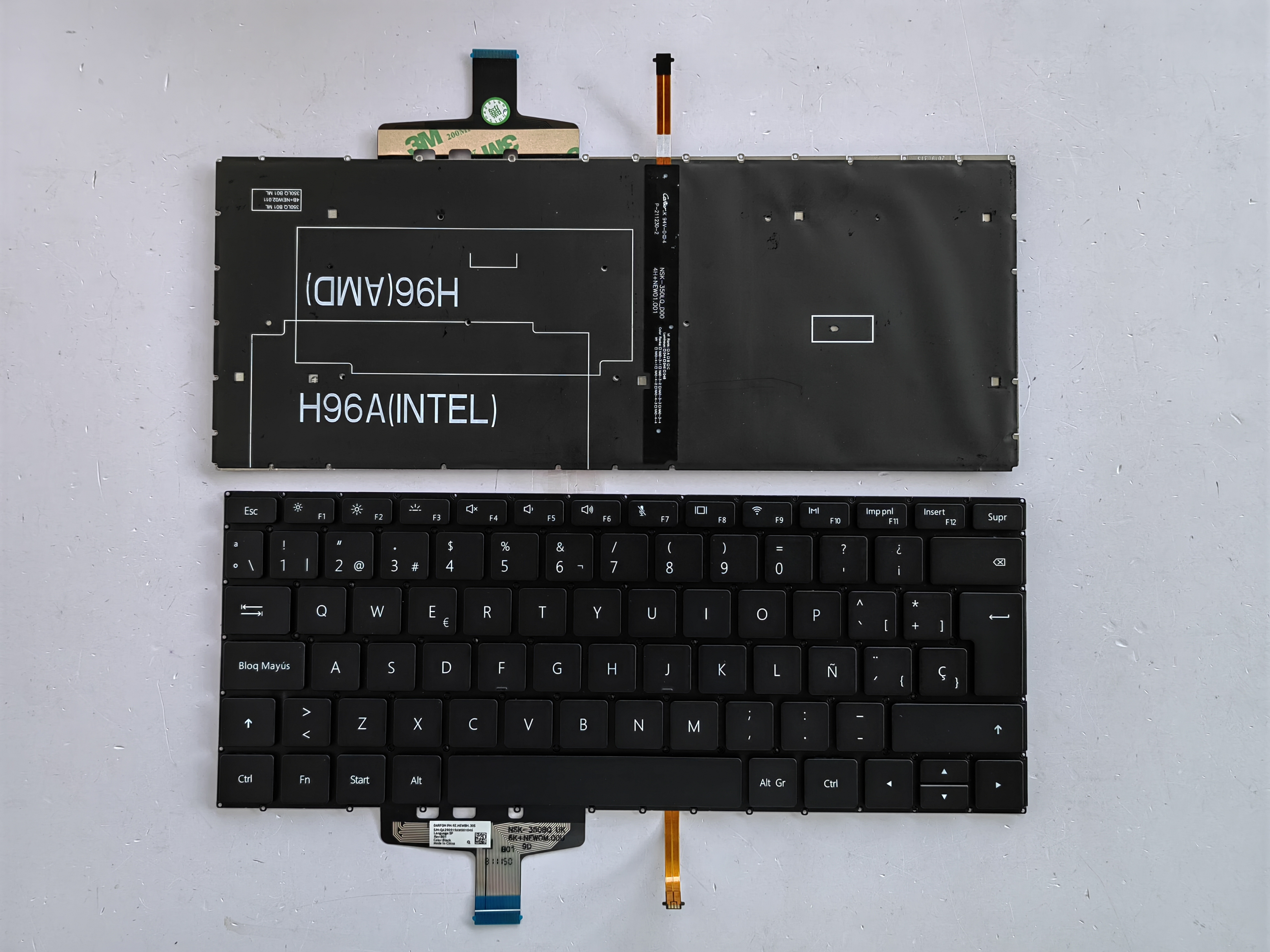 Picture of New Replacement Laptop Keyboard For HUAWEI W19/VLR-W19/WRT-W19/HN-W19/WRT-W19R BLACK Backlit SP Layout